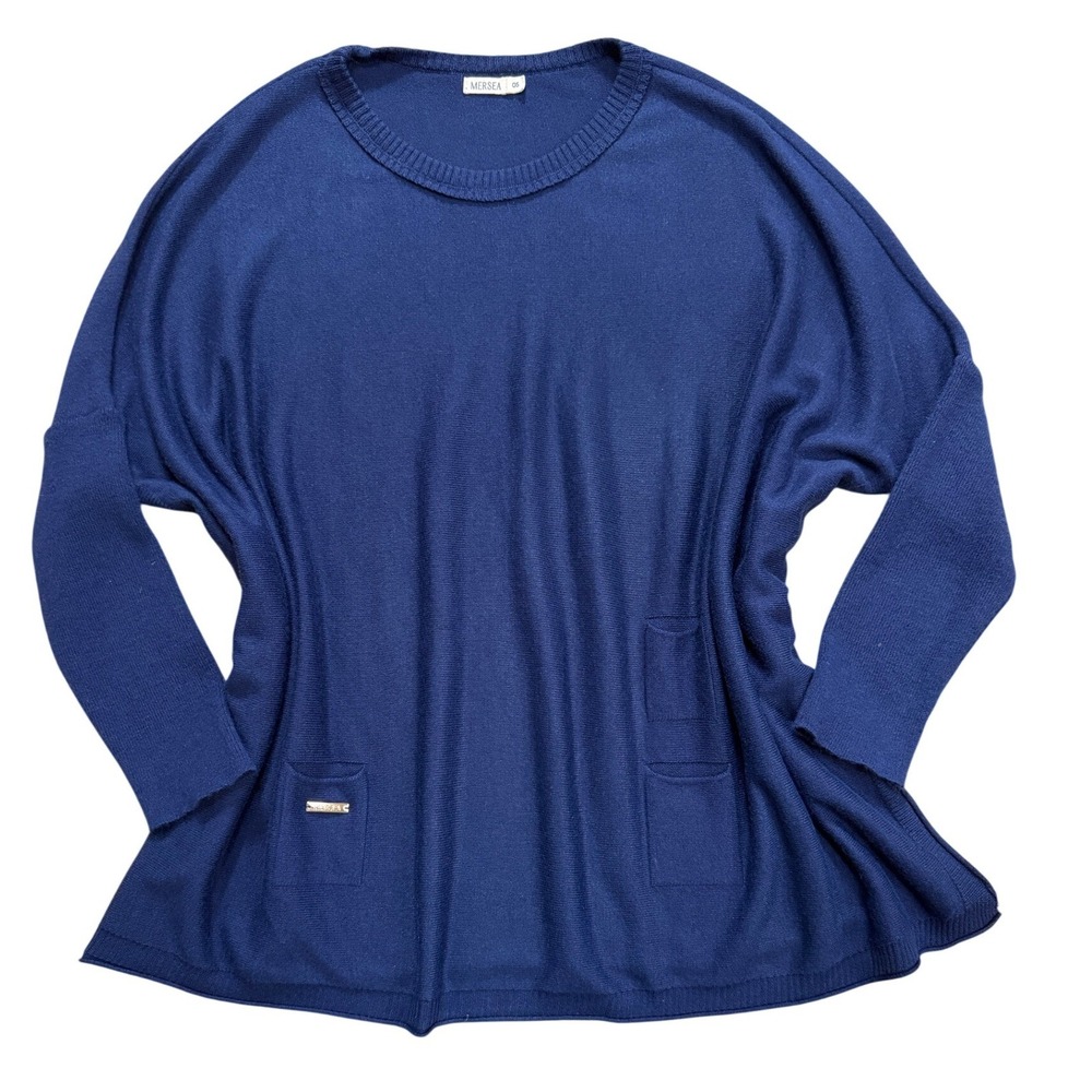 Mersea Catalina Crewneck Sweater Chic Relax Fit  Oversize One Size Quiet Luxury